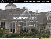 Tablet Screenshot of komfort-huse.dk